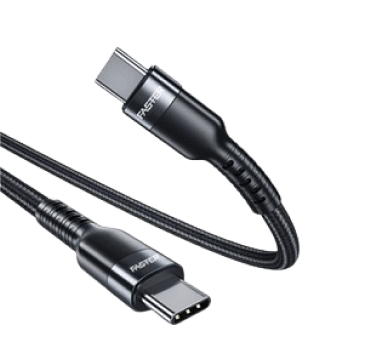 Powerful Connectivity: FASTER FC-100W Type-C to Type-C Cable