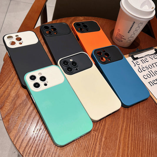 Adorable and Practical: 2 in 1 Dual Color Matte Silicone Phone Case for iPhone