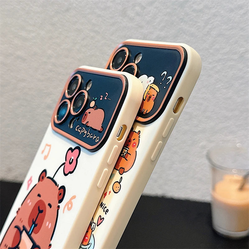 Cute Cartoon Animal Capybara Phone Case For iPhone