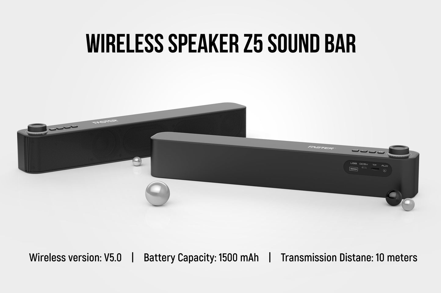 Experience Music Freedom: FASTER Z5 Soundbar Wireless Speaker